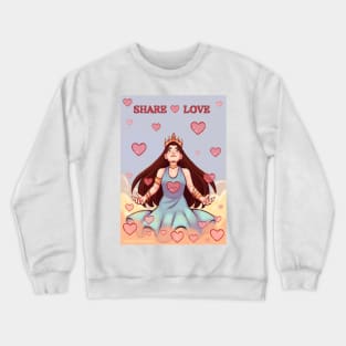 Share love Crewneck Sweatshirt